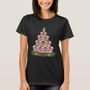 Koe Kerstboom Grappige Koe Liefhebber Koe Kerstmis T-shirt