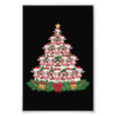Koe Kerstboom Grappige Koe Lover Koe Xmas Foto Afdruk (Voorkant)
