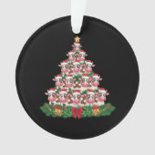 Koe Kerstboom Grappige Koe Lover Koe Xmas Ornament (voorkant)