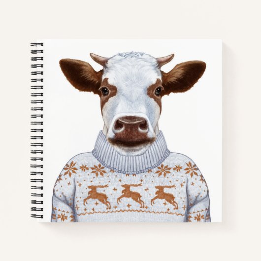 Koe kerstkeuken notitieboek (Voorkant)