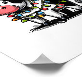 Koe kerstkleding voor kinderen poster (Hoek)