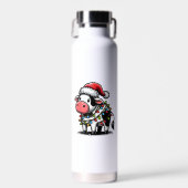 Koe kerstkleding voor kinderen waterfles (Voorkant)