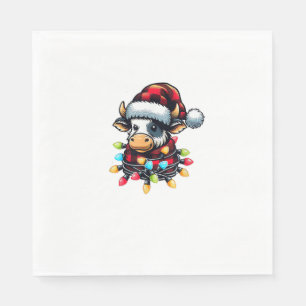 Koe Kerstman Hoed Buffalo Plaid Xmas Koe Lov Servet