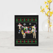 Koe Kerstmelk Koe Lover Kaart (Gele Bloem)