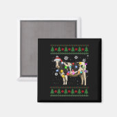 Koe Kerstmelk Koe Lover Magneet (Voorkant / Achterkant)