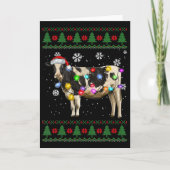 Koe kerstmis kaart (Voorkant)