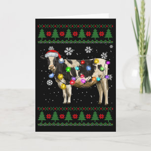 Koe kerstmis  kaart