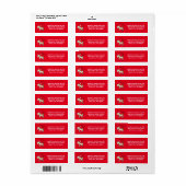 Koe Kerstmis Kinder Etiket (Full Sheet)