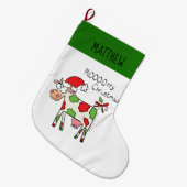 Koe Kerstmis Kinder Grote Kerstsok (Voorkant (Hangend))