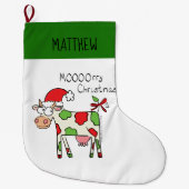 Koe Kerstmis Kinder Grote Kerstsok (Voorkant)