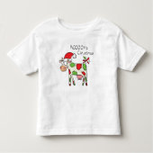Koe Kerstmis Kinder Kinder Shirts (Voorkant)