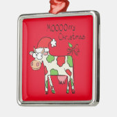 Koe Kerstmis Kinder Metalen Ornament (Links)