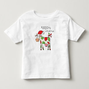 Koe Kerstmis Kinder Shirts