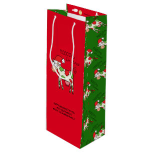 Koe Kerstmis Kinder Wijn Cadeautas