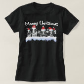 Koe Kerstmis Mooey Kerstmis Funny Heifer Koe Far T-shirt (Design voorkant)