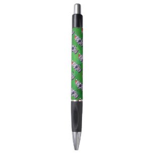 Koe Kerstmis op groen Pen
