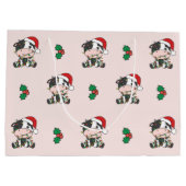 Koe Kerstmis Winter Dieren Vakantie Koeien Groot Cadeauzakje (Achterkant)