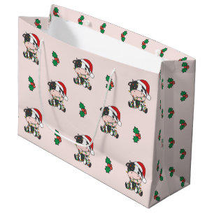 Koe Kerstmis Winter Dieren Vakantie Koeien Groot Cadeauzakje