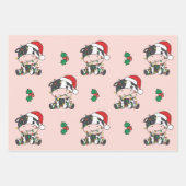 Koe Kerstmis Winter Dieren Vakantie Koeien Inpakpapier Vel (Voorkant)