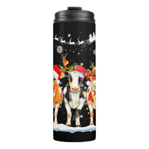 Koe kerstverlichting Ornamenten Thermosbeker
