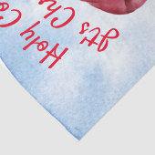 Koe kerstWaterverf Tissuepapier (Detail)