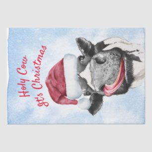 Koe kerstWaterverf Tissuepapier