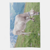 Koe keukenhanddoek grazen (Verticaal)
