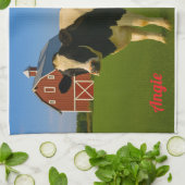 Koe keukenhanddoek voor mama (Gevouwen)