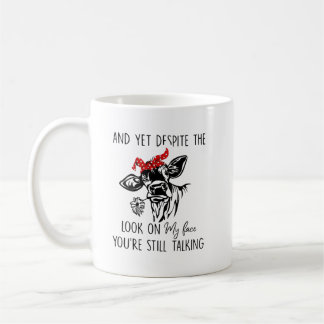 Koe kijk op mijn gezicht koffiemok