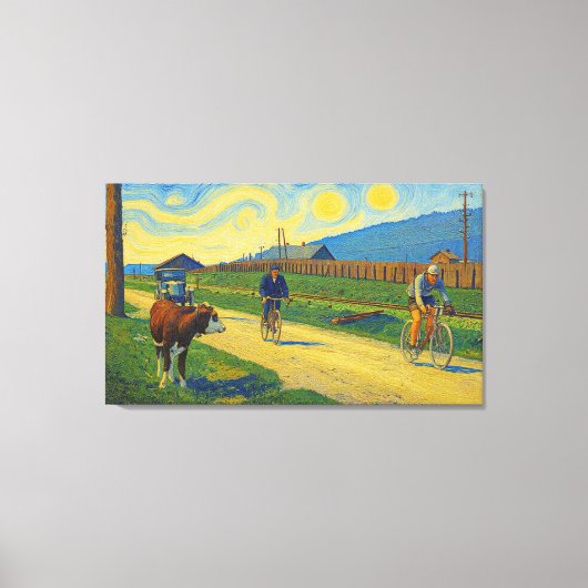 Koe Kijken Jules Buysse Tour de France 1926 Canvas Afdruk (Voorkant)