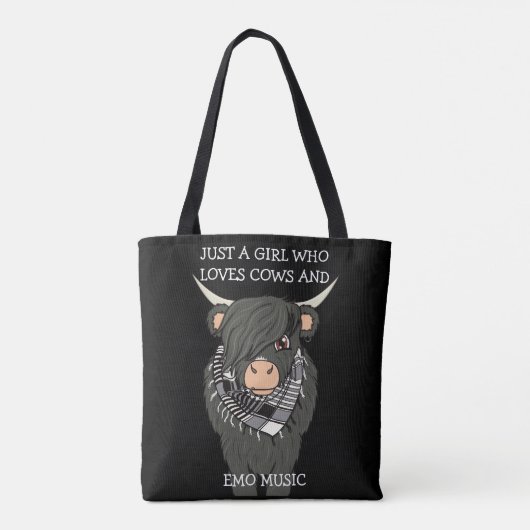 Koe Kind Kawaii Cute Emo Scene Tote Bag (Achterkant)