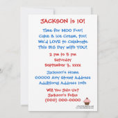 Koe - Kinderfeest Kaart (Achterkant)