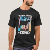 Koe Kleding Boer Koeien Lover voor Boys Premium T-shirt (Voorkant)