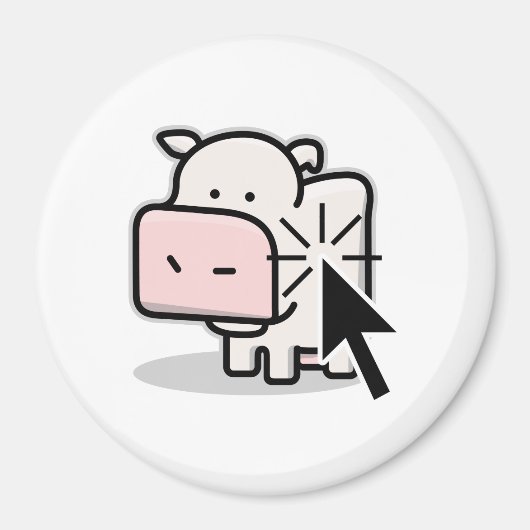 Koe klikmagneet magneet (Voorkant)