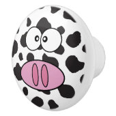 Koe, Koe Baby, kleine Koe, Boerderij Keramische Knop (Rechts)