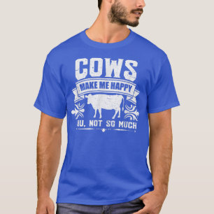 Koe Koe Lover Koe Eigenaar Farmer Distress T-shirt