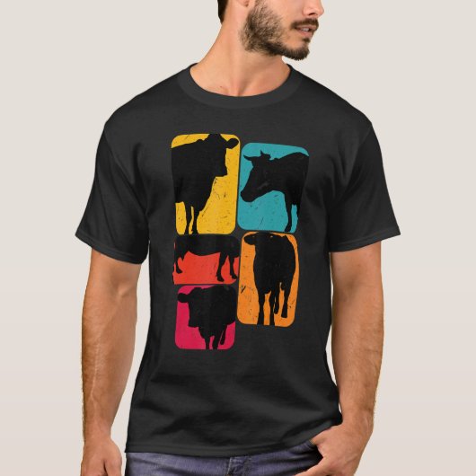 Koe koe Retro Design T-shirt (Voorkant)
