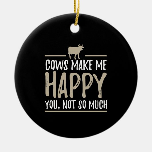 Koe koeien vee keramisch ornament (Voorkant)