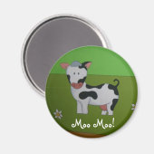 Koe Koelkastmagneet Magneet (Voorkant / Achterkant)