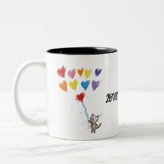 KOE KOFFIEBEEKER TWEEKLEURIGE KOFFIEMOK