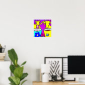 Koe Koffiepauze Poster (Thuiskantoor)