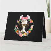 Koe Konijn Oren Gelukkig Pasen Boerderij Boer Kaart (Achterkant)