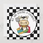 koe kookpartij kaart (Voorkant)