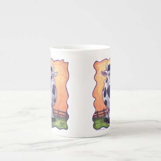 Koe koppen en warme cacao-Mok (Voorkant)