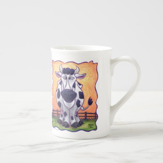 Koe koppen en  warme cacao-Mok (Rechts)