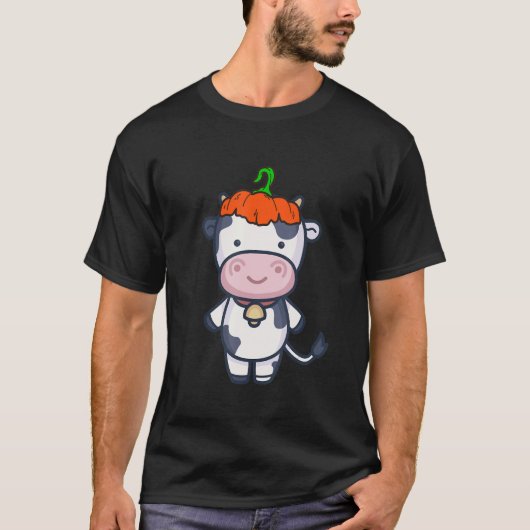 Koe Kostuum Halloween Feest T-shirt (Voorkant)