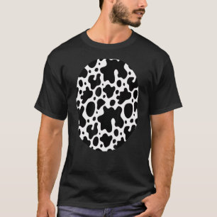 Koe Kostuum Zwart Wit Dierenbont Speel Halloween T-shirt
