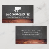 Koe | Krijtbord en houten achtergrond Visitekaartje (Voorkant / Achterkant)