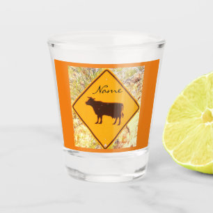 Koe Kruisende Bord Thunder_Cove Shot Glas