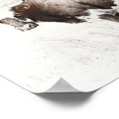 koe kunst  fotoontwerp sepia tonen poster (Hoek)